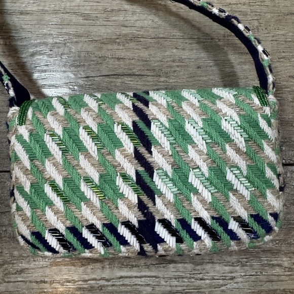 *SOLD** Anthropologie Fiona Beaded Bag: Tile Edition - Picture 5 of 5